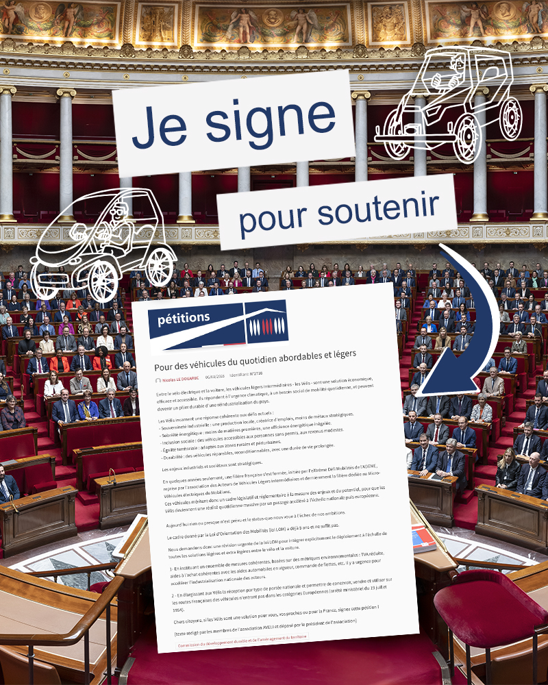 Je soutiens les Vélis à l’Assemblée Nationale